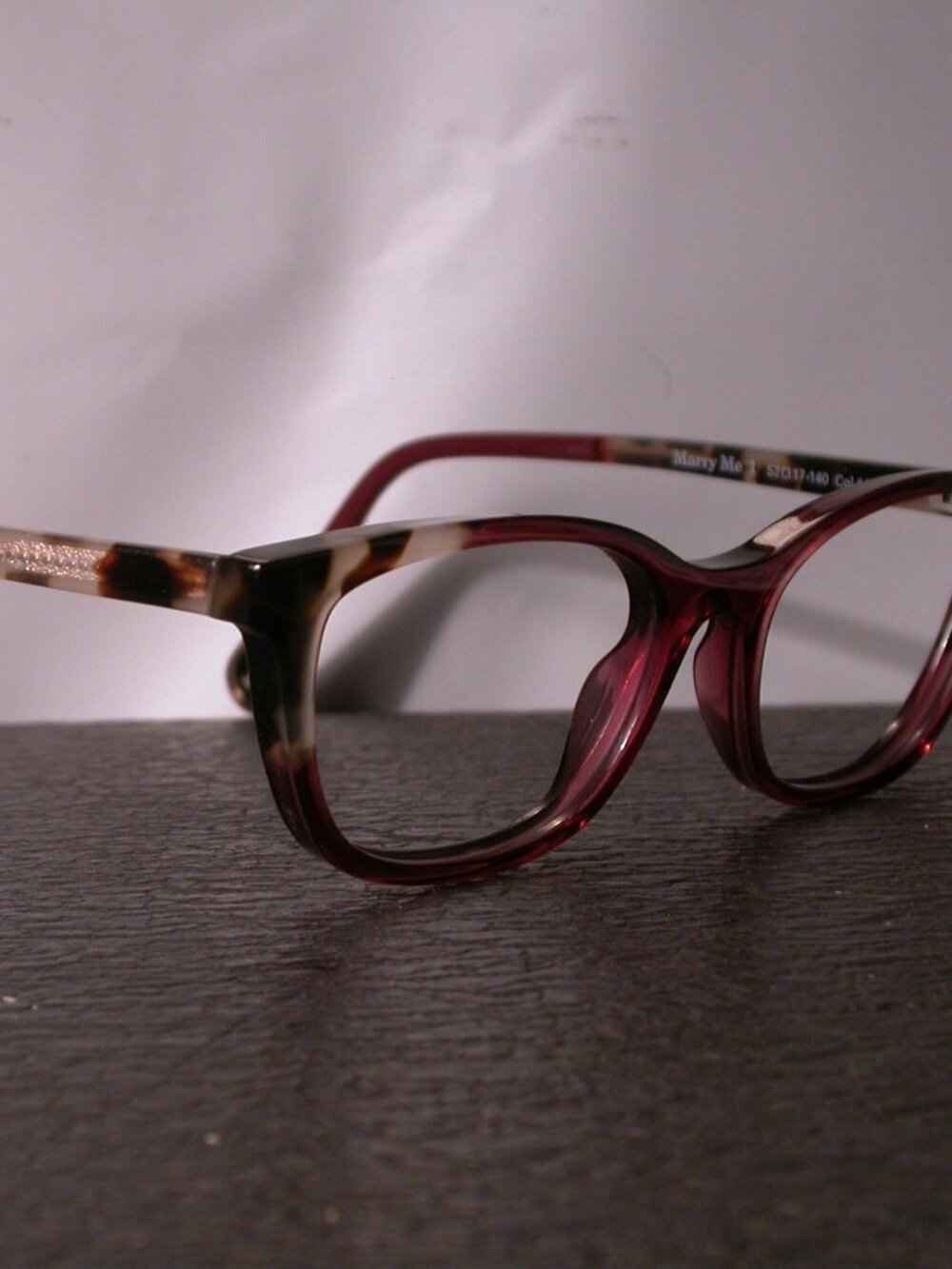 WOOW Marry Me Red Clear Tortoise Designer Eyeglasses Frames